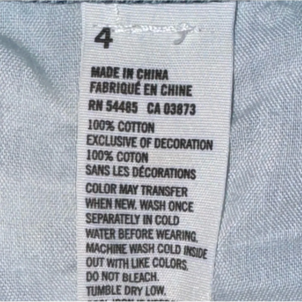 American Eagle Distressed Denim Shorts Size 4 - Picture 14 of 14